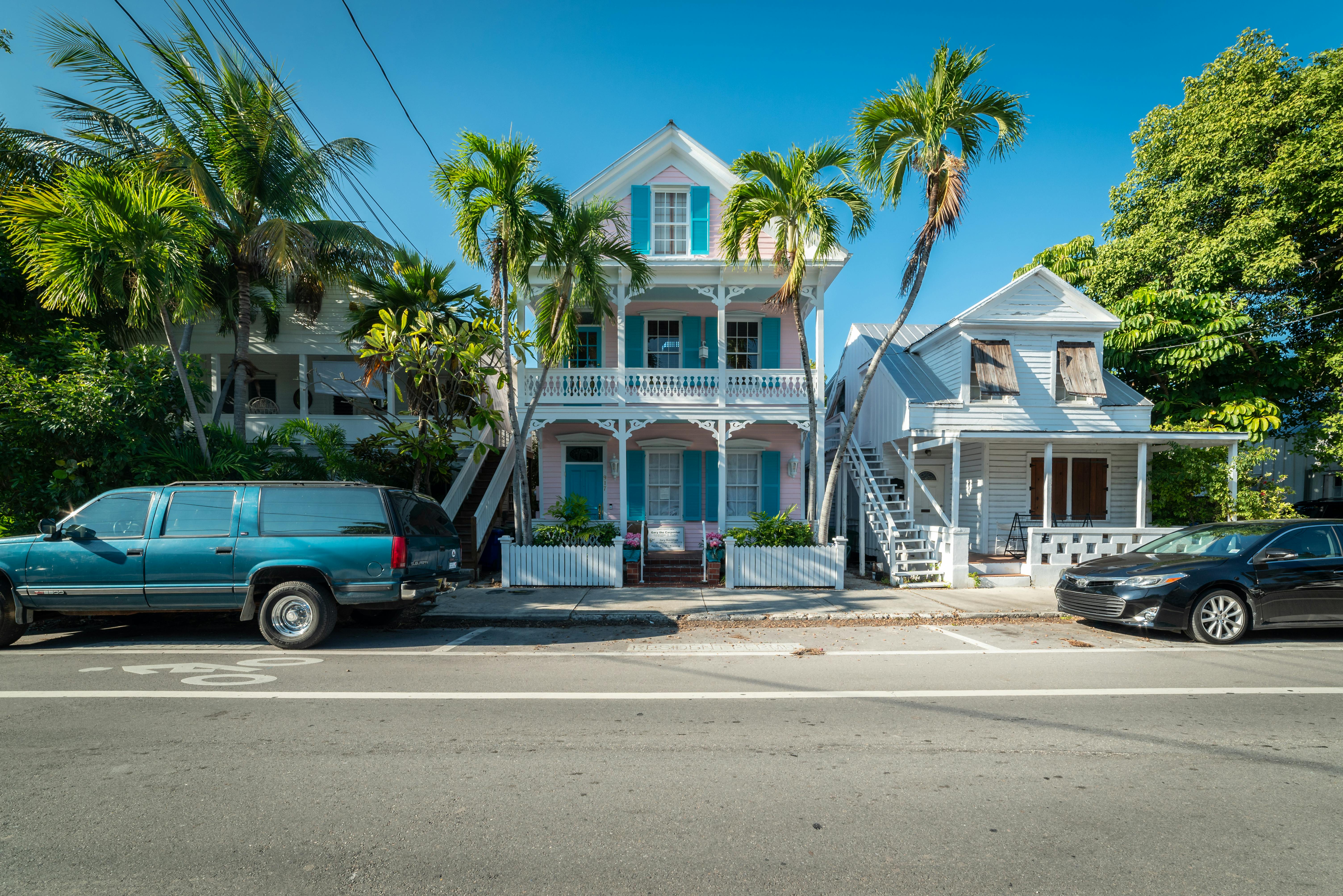 Florida housing with historic homes and palm trees